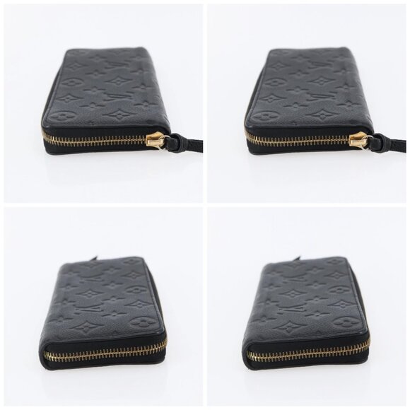 LOUIS VUITTON Monogram Empreinte Zippy Wallet Wallet Black M61864 LV Auth 144716 - Picture 16 of 16